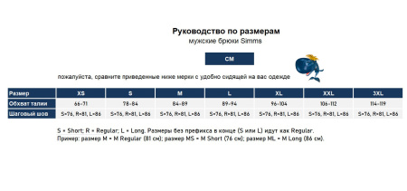 Брюки Simms Waypoints Pant (Мужской; L; Slate)